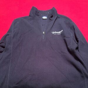 Quinnipiac University Navy Blue Zip-Up Sweater